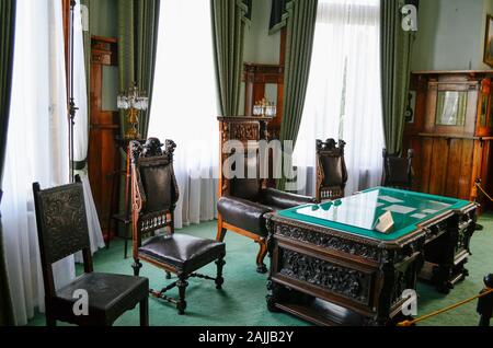 Krim , Livadia - Mai 14.2012: ehemalige Kabinett russischen Kaiser Adeksandr II. Stockfoto