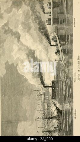 Unsere Marine in der Zeit des Krieges (1861-1898). e Wasser, und das Heck des vesselshowed über die Oberfläche. Das Schiff nahm einen sharpdive und verschwand. Craven und sein Pilot John Col-lins für die kleine Öffnung im Deck gestartet von thepilot Haus. Sie erreichten dort gleichzeitig, und der brave Mann Craven zeigte wie Edel er waswhen zog er zurück und sagte der Pilot zuerst zu gehen. Es war nur Zeit für eine von Ihnen gespeichert werden andCraven sagte: Nachdem Sie, Pilot. Collins hatte kaum das Deck vor theshi] erreicht) ging und Craven wurde droAvned mit 90 - zwei seiner Männer. Einige der Männer auf der anderen Stockfoto