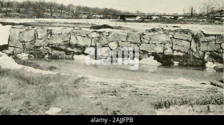 Bericht des Staates Entomologe von Connecticut für das Jahr.. . A. Gebrochenen Deich, Stony Creek..b. Neuen Deich, Stony Creek, Beseitigung arbeiten. Platte XXIII. Stockfoto