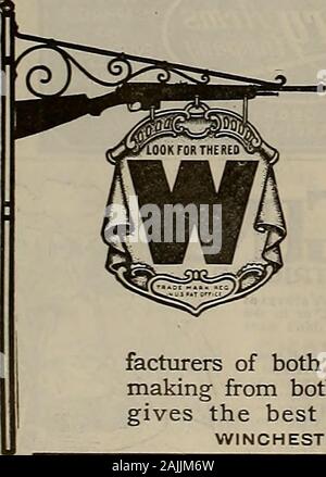 Züchter und Sportler. ist.pem/ngton - uMC - die perfekte Kombination aus schießen. REMINGTON WAFFEN UNION METALLIC CARTRIDGE COMPANY, - - 299 Broadway, NEW YORK CITY. WINCHWTER Gewehr, Revolver und Pistole Patronen. Wenn Sie Druckpatronen kaufen, bestehen Sie immer auf das Winchester machen - die roten W Marke. Dann haben Sie als gute Patronen, wie es möglich ist. Egal wie gut Ihr Gewehr, Revolver oder Pistolen kann initself, es sei denn, Sie haben eine gute Patronen verwenden, können Sie keine gute Ergebnisse. Winchester Patronen sind für alle Macht der Gewehre, Revolver und Pistolen, und, während sie nicht Cos Stockfoto