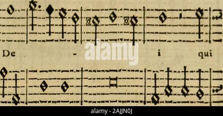 Esemplare, o Sia, Saggio fondamentale contrappunto pratico di Sopra Il Canto Fermo. IH::: - qui tol Lis?::=:; 2-u- Stockfoto