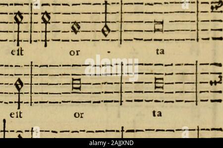 Esemplare, o Sia, Saggio fondamentale contrappunto pratico di Sopra Il Canto Fermo. lux Eli^ tun Lux* Eli oder • ta lux Eti. Stockfoto