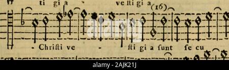 Esemplare, o Sia, Saggio fondamentale contrappunto pratico di Sopra Il Canto Fermo. :: $:::?::.: |:::p 08) i X. - { 1 ->.   L. fu ut llillilll Stockfoto