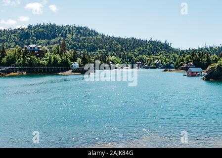 Halibut Cove, die Kachemak Bay, Alaska, AK, Vereinigte Staaten, US Stockfoto