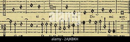 Esemplare, o Sia, Saggio fondamentale contrappunto pratico di Sopra Il Canto Fermo. fa ti bei nos Tun Mi nus Änderungsanträge Tun** - Mi nus.. Änderungsanträge tun Stockfoto