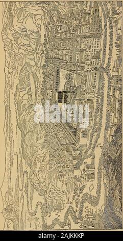 Mittelalter und Neuzeit; eine Einführung in die Geschichte des westlichen Europa bilden die Auflösung des Römischen Reiches bis in die heutige Zeit. Abb. 20. Mohammedan kniend ona Gebet Teppich. Stockfoto