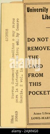 Nuevos Dokumente ineditos o muy raros para la Historia de Mexiko;. Tianguillo de Salazar, 12. Tlaltelolco, Colegio de Santa Cruz, 1-8; vii^ Ita al, 5; 11; 18. Torquemada, Fr. Juan, 2; 4; 7; 10; II; 12. Torres, Cayetano, 55. Torres Vergara, José, 35; 36. U Universidad de México, Ki; 21; 29; 49; 64; 93; 95; 101; 104; 117; 127; 13 S., Universidad de Salamanca, 116 und 127-12 H. lniversidad de Texas, IX;. X. Valdeascra, Pedro González, 15. Vargas Valades, Cristóbal, 19, 25; SI; S7; 120. Valencia, Fr. Martín, 2. Valeriano,. Vntonio, 7. Velazco, Pedro de, 141 und 164. Velazquez, Roilrigo, 23. Velazquez, Santiago, 2 Stockfoto