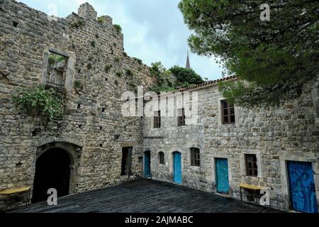 Ruinen der antiken Festung Stari Bar in Montenegro. Stockfoto