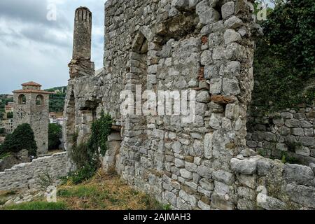 Ruinen der antiken Festung Stari Bar in Montenegro. Stockfoto