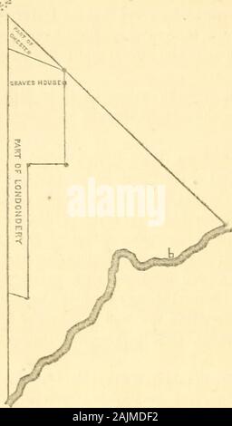 Die Geschichte von Haverhill, Massachusetts: Von der ersten Siedlung, in 1640, in das Jahr 1860. Nicht zu machen, keine neuen Settlementon der genannten Länder oder etwaige Verbesserungen whatsoever darauf und alle Verfolgungen im Gesetz bis die weitere Reihenfolge dieses Governmentor die Abrechnung der sagte, Linie, sofern die Regierung von NewHampshire geben Sie das mögen, oder einige andere aufgetan, die Wegbeschreibungen zu den EW-itants der Provinz für das Ende genannten zu desistfrom; und dass Seine Exzellenz bedesired zu den Lieut Gouverneur der Provinz Neue Hampshireon dieser Affäre zu schreiben. • •^?^ aus der gleichen reeorJs Stockfoto