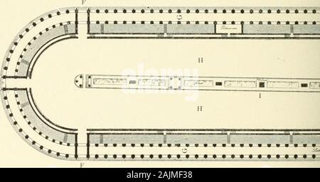 Saint-Pierre de Rome: Histoire de la Basilique Vatikanstaat et du culte du Tombeau de Saint Pierre. Sii^ U RECONSTlTUIIi A. Vue extérieure de la faç B. Obélisque. C. Basilique Conslantinien D. Abschnitt transversale. E. Abschnitt en lonçrneiu. Stockfoto