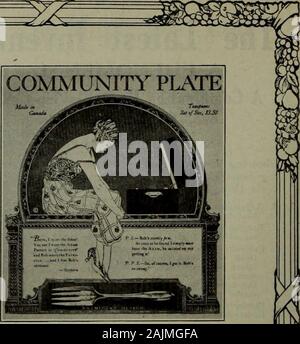 Hardware merchandising September-dezember 1919. Stockfoto