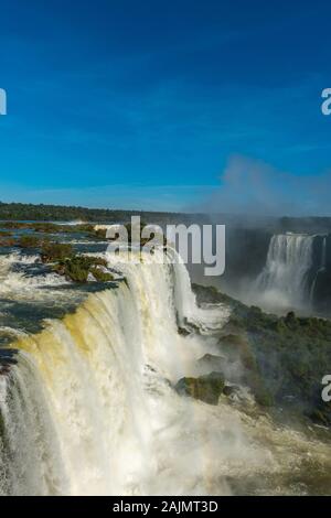 Iguacu Wasserfälle, Brasilianische Seite, Parque National Iguacu, Rio Grande do Sul, Brasilien, Lateinamerika tun Stockfoto