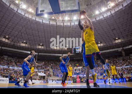 Burgos, Spanien. 04 Jan, 2020. Víctor Claver während FC Barcelona Sieg über San Pablo Burgos (80 - 82) in Liga Endesa regular season Spiel (Tag 16) in Burgos (Spanien) im Kolosseum Burgos gefeiert. 4. Januar 2020 (Foto von Juan Carlos García Mate/Pacific Press) Quelle: Pacific Press Agency/Alamy leben Nachrichten Stockfoto