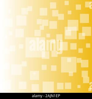 Plätze Muster Vector Illustration. Verschiedene Schattierungen og Gelb, Gold Farbe Stock Vektor