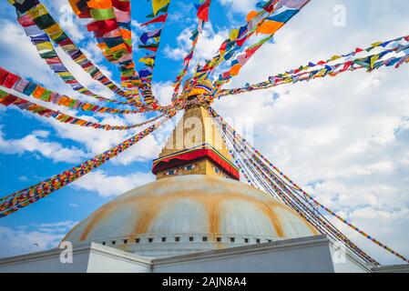 Boudha stupa (boudhanath) in Kathmandu, Nepal Stockfoto