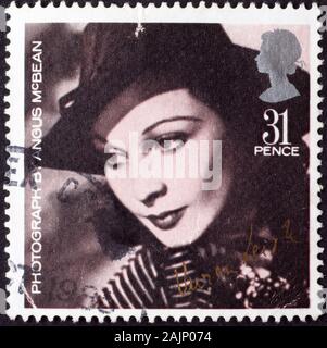 Vivien Leigh auf britischer Briefmarke Stockfoto