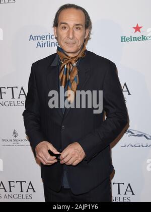 Beverly Hills, USA. 04 Jan, 2020. Alexandre Desplat kommt an der BAFTA-Los Angeles Tea Party statt im Four Seasons Hotel Los Angeles, Beverly Hills, CA am Samstag, 4. Januar 2020. (Foto durch Sthanlee B. Credit: Sipa USA/Alamy leben Nachrichten Stockfoto