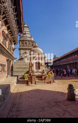 Durbar Square in Bhaktapur, Nepal Stockfoto