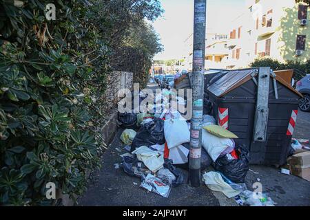 ROMA - RIFIUTI - CENTOCELLE Stockfoto