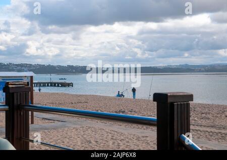 Die Lagune bei Foz Do Arelho eine Gemeinde (freguesia) im Kreis von Caldas da Rainha, Portugal. Stockfoto