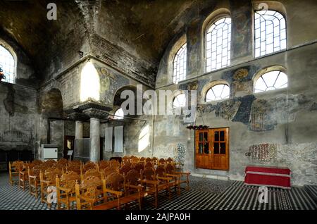 Griechenland, in mittelalterlichen byzantinischen Kirche des Klosters Panagia Kosmosoteira Stockfoto