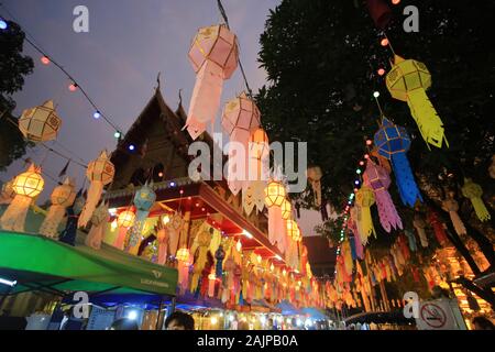 Chiang Mai Wat Phan Ohn Stockfoto