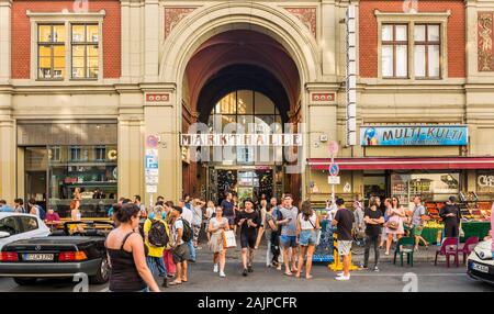 Markthalle IX, Markthalle IX, Kreuzberg, Ansicht von außen Stockfoto