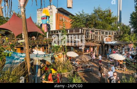 Holzmarkt, alternativen kulturellen Veranstaltungsort, Friedrichshain Stockfoto