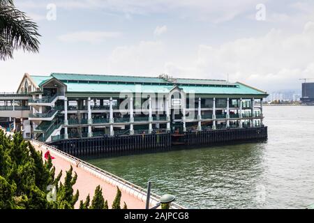 Die Star Ferry Pier, Hong Kong Stockfoto