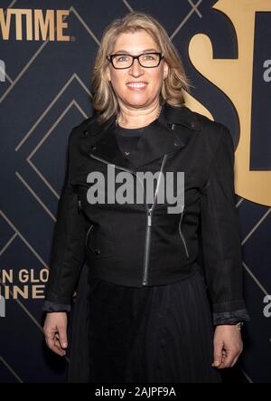 Los Angeles, CA, USA - Jan 04, 2020: Lauren Greenfield besucht die Showtime Golden Globe Nominierungen Feier im Sunset Tower Hotel Stockfoto