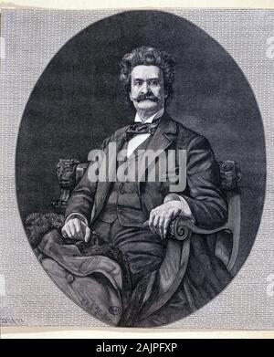 Johann II Strauss Fils (1825-1899), musicien autrichien. Stockfoto