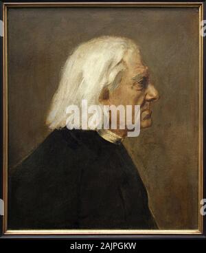 Le Spielzeit Franz Liszt (1811-1886). Peinture de Franz von Lenbach (1836-1904), huile sur toile, 1884. Kunst allemand, 19e siecle. Kunsthalle, Hambou Stockfoto