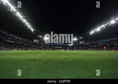 Manchester, Großbritannien. 4. Januar, 2020. Eine allgemeine Ansicht innerhalb der Etihad Stadium, die Heimat von Manchester City FC. Stockfoto