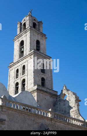 Brunnen, Plaza de San Francisco, Basilica Menor, Altstadt, UNESCO-Weltkulturerbe, Havanna, Kuba Stockfoto