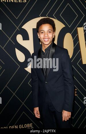 Los Angeles, USA. Am 4. Januar, 2020. Joshua Kaleb Johnson in der Ankunftshalle für Showtime Golden Globe Nominierungen Fest, das Sunset Tower Hotel, Los Angeles, CA 4. Januar 2020. Credit: Priscilla Grant/Everett Collection/Alamy leben Nachrichten Stockfoto