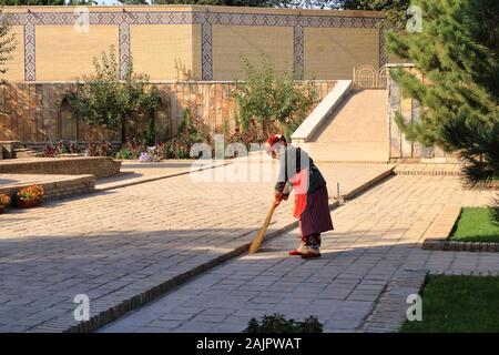 26. September 2019 - Samarkand, Usbekistan: Gur-e Amir Mausoleum auf der Seidenstraße Stockfoto