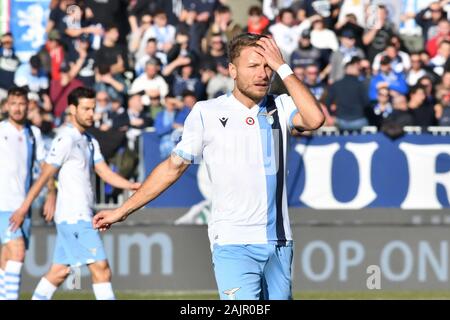 Brescia, Italien. 5 Jan, 2020. immobile lazioduring Brescia vs Lazio, italienische Fußball Serie A Männer Meisterschaft in Brescia, Italien, 05. Januar 2020 - LPS/Alessio Tarpini Credit: Alessio Tarpini/LPS/ZUMA Draht/Alamy leben Nachrichten Stockfoto