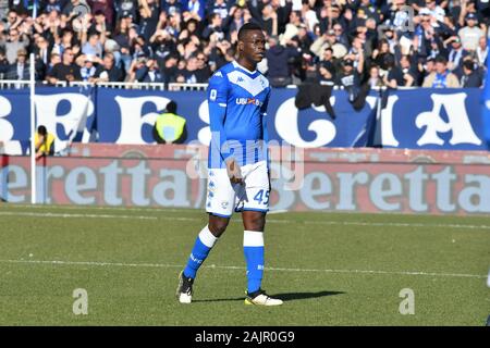 Brescia, Italien. 5 Jan, 2020. balotelli bresciaduring Brescia vs Lazio, italienische Fußball Serie A Männer Meisterschaft in Brescia, Italien, 05. Januar 2020 - LPS/Alessio Tarpini Credit: Alessio Tarpini/LPS/ZUMA Draht/Alamy leben Nachrichten Stockfoto