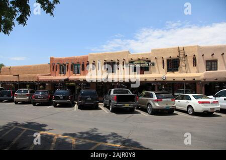 Taos Mercantile, Taos Plaza, Historic District, Taos, New Mexico, USA Stockfoto