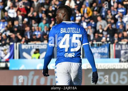 Brescia, Italien. 5 Jan, 2020. balotelli bresciaduring Brescia vs Lazio, italienische Fußball Serie A Männer Meisterschaft in Brescia, Italien, 05. Januar 2020 - LPS/Alessio Tarpini Credit: Alessio Tarpini/LPS/ZUMA Draht/Alamy leben Nachrichten Stockfoto