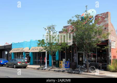 Nob Hill, Central Avenue, Route 66, Albuquerque, New Mexico, USA Stockfoto