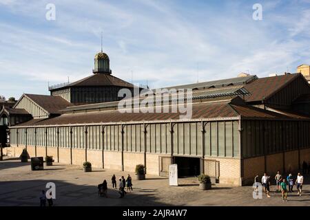 El Kulturzentrum geboren. Mercat del geboren, Barcelona, Katalonien, Spanien Stockfoto