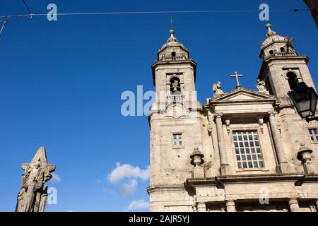 San Francisco Kirche. Santiago de Compostela. Spanien Stockfoto