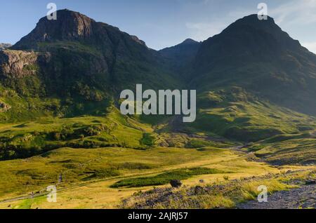 Der West Highland Way im Glen Coe in den schottischen Highlands von Schottland Großbritannien Stockfoto