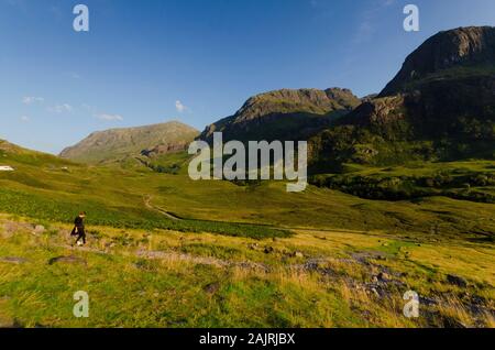 Der West Highland Way im Glen Coe in den schottischen Highlands von Schottland Großbritannien Stockfoto