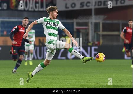 Genua, Italien. 5 Jan, 2020. Filippo Romagna (sassuolo) während Genua vs Sassuolo, italienische Fußball Serie A Männer Meisterschaft in Genua, Italien, 05. Januar 2020 - LPS/Credit: Danilo Danilo Vigo Vigo/LPS/ZUMA Draht/Alamy leben Nachrichten Stockfoto