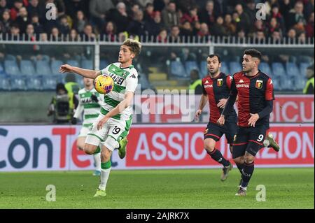 Genua, Italien. 5 Jan, 2020. Filippo Romagna (sassuolo) während Genua vs Sassuolo, italienische Fußball Serie A Männer Meisterschaft in Genua, Italien, 05. Januar 2020 - LPS/Credit: Danilo Danilo Vigo Vigo/LPS/ZUMA Draht/Alamy leben Nachrichten Stockfoto