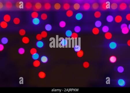 Defokussierten abstrakte Lichter Weihnachten Hintergrund. Stockfoto