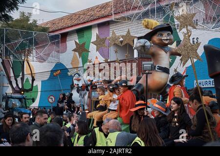 Drei Könige Parade in Fuengirola, Málaga, Spanien. Stockfoto